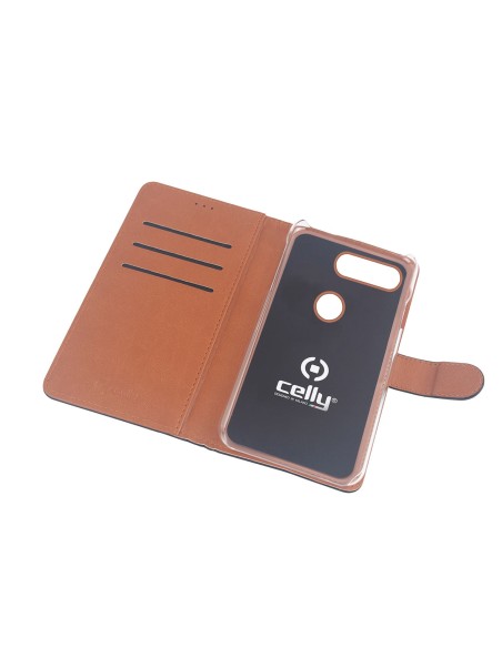 Celly Wally custodia per cellulare 16,3 cm (6.4") Custodia a borsellino Nero