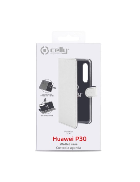 Celly Wally custodia per cellulare 15,5 cm (6.1") Custodia a borsellino Bianco