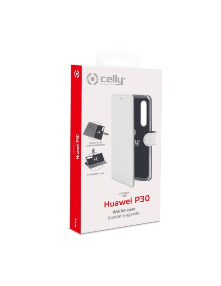 Celly Wally custodia per cellulare 15,5 cm (6.1") Custodia a borsellino Bianco