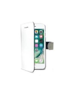 Celly Wally custodia per cellulare 11,9 cm (4.7") Custodia a libro Bianco