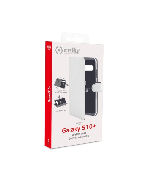 Celly Wally custodia per cellulare 16,3 cm (6.4") Custodia a borsellino Bianco