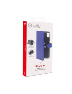 Celly Wally custodia per cellulare 15,5 cm (6.1") Custodia a borsellino Blu 2