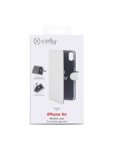 Celly Wally custodia per cellulare 15,5 cm (6.1") Custodia a borsellino Bianco 2
