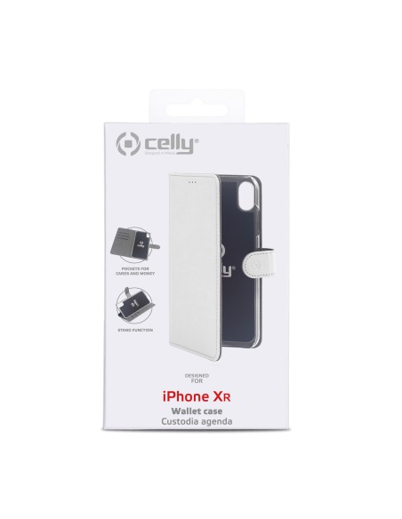 Celly Wally custodia per cellulare 15,5 cm (6.1") Custodia a borsellino Bianco
