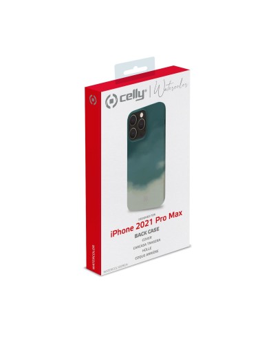 Celly WATERCOLOR iPhone 13 Pro Max custodia per cellulare 17 cm (6.7") Cover Verde