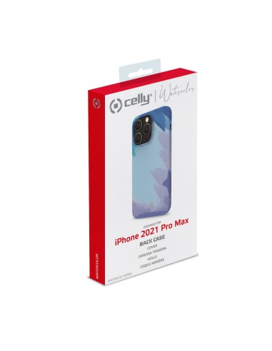 Celly WATERCOLOR iPhone 13 Pro Max custodia per cellulare 17 cm (6.7") Cover Blu