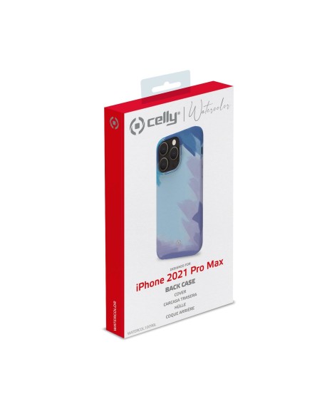 Celly WATERCOLOR iPhone 13 Pro Max custodia per cellulare 17 cm (6.7") Cover Blu Celly WATERCOLOR iPhone 13 Pro Max custodia per cellulare 17 cm (6.7") Cover Blu