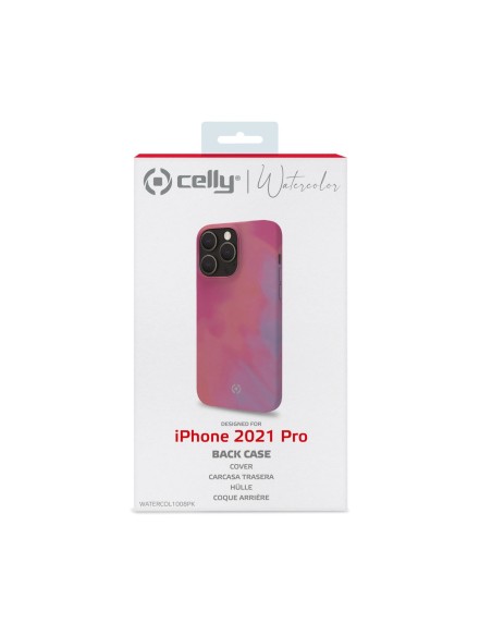 Celly WATERCOLOR iPhone 13 Pro custodia per cellulare 15,5 cm (6.1") Cover Rosa Celly WATERCOLOR iPhone 13 Pro custodia per cellulare 15,5 cm (6.1") Cover Rosa