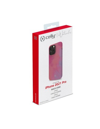 Celly WATERCOLOR iPhone 13 Pro custodia per cellulare 15,5 cm (6.1") Cover Rosa