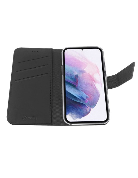 Celly Wally custodia per cellulare 16,8 cm (6.6") Custodia a borsellino Nero