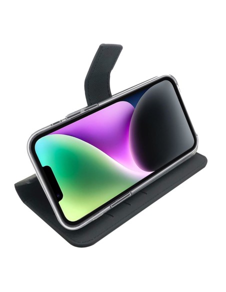 Celly Wally custodia per cellulare 15,5 cm (6.1") Custodia a borsellino Nero