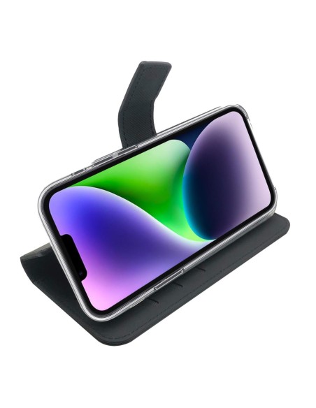 Celly Wally custodia per cellulare 17 cm (6.7") Custodia a borsellino Nero