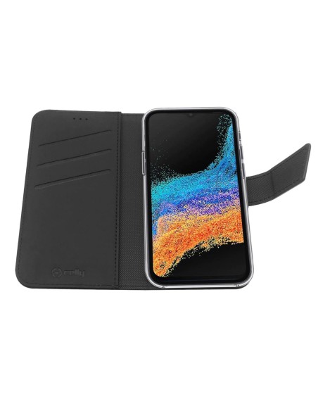 Celly Wally custodia per cellulare 16,8 cm (6.6") Custodia a borsellino Nero