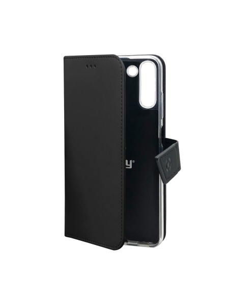 Celly Wally custodia per cellulare 15,5 cm (6.1") Custodia flip a libro Nero
