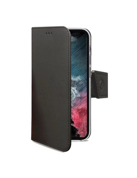 Celly Wally custodia per cellulare 15,5 cm (6.1") Custodia flip a libro Nero