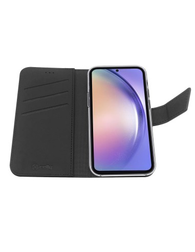 Celly WALLY1037 custodia per cellulare 16,3 cm (6.4") Custodia flip a libro Nero