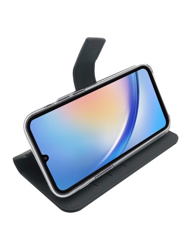Celly WALLY1036 custodia per cellulare 16,8 cm (6.6") Custodia flip a libro Nero