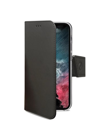 Celly Wally custodia per cellulare 17,3 cm (6.8") Custodia flip a libro Nero