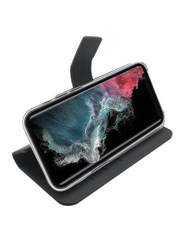 Celly Wally custodia per cellulare 17,3 cm (6.8") Custodia flip a libro Nero
