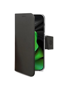 Celly WALLY1054 custodia per cellulare 15,5 cm (6.1") Custodia a borsellino Nero
