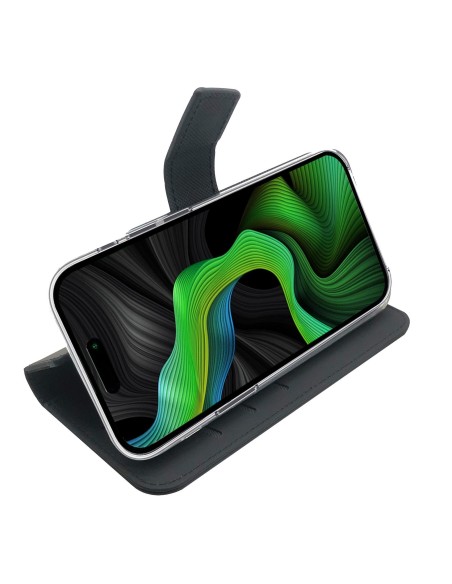 Celly WALLY1054 custodia per cellulare 15,5 cm (6.1") Custodia a borsellino Nero