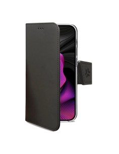 Celly WALLY1055 custodia per cellulare 17 cm (6.7") Custodia a borsellino Nero