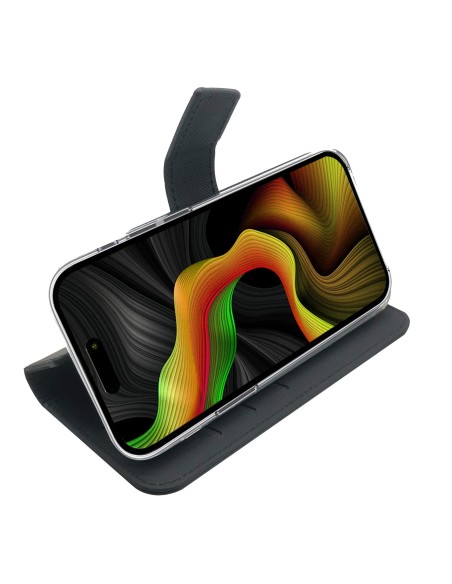 Celly WALLY1056 custodia per cellulare 17 cm (6.7") Custodia a borsellino Nero