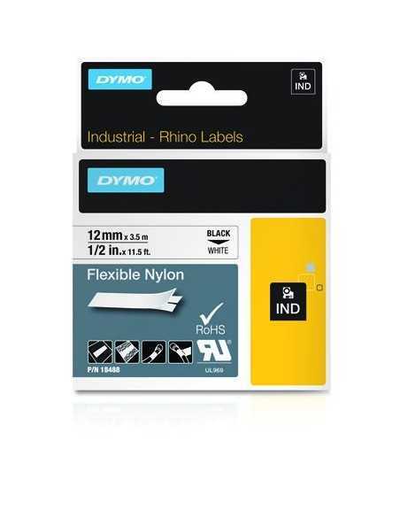 Dymo NASTRO DA 12MMX3.5M NYLON N B D1 RHINOPRO 18488A 0071701184887 MATERIALE DI CONSUMO