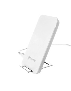 Celly WLFASTSTANDWH Caricabatterie per dispositivi mobili Smartphone Bianco USB Carica wireless Interno