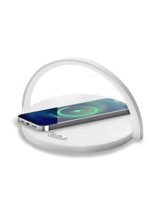 Celly WLLIGHTCIRCLEWH Caricabatterie per dispositivi mobili Fotocamera, Comandi di gaming, Cuffie, Telefono cellulare, Power