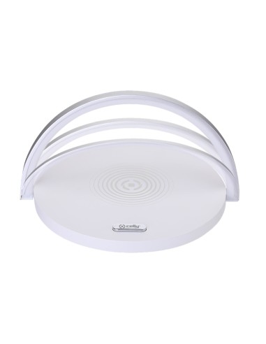 Celly WLLIGHTCIRCLEWH Caricabatterie per dispositivi mobili Fotocamera, Comandi di gaming, Cuffie, Telefono cellulare, Power
