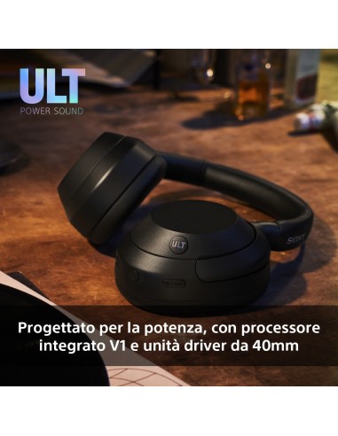 Sony ULT WEAR - Cuffie Bluetooth Wireless con ULT POWER SOUND, bassi profondi, Noise Cancelling, ottima qualità delle chiamate,