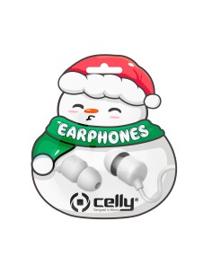 Celly XMASEARSNOWWH cuffia e auricolare Cablato In-ear Musica e Chiamate Bianco