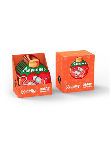 Celly XMASEARBALLWH cuffia e auricolare Cablato In-ear Musica e Chiamate Bianco