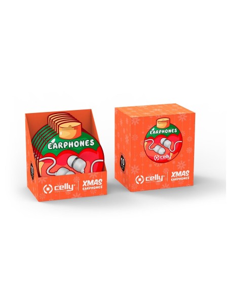Celly XMASEARBALLWH cuffia e auricolare Cablato In-ear Musica e Chiamate Bianco