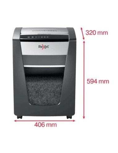 Rexel Momentum M515 distruggi documenti Taglio a frammenti 1,5 cm Nero