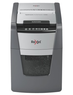 Rexel AutoFeed+ 100M distruggi documenti Triturazione incrociata 55 dB 22 cm Nero, Grigio