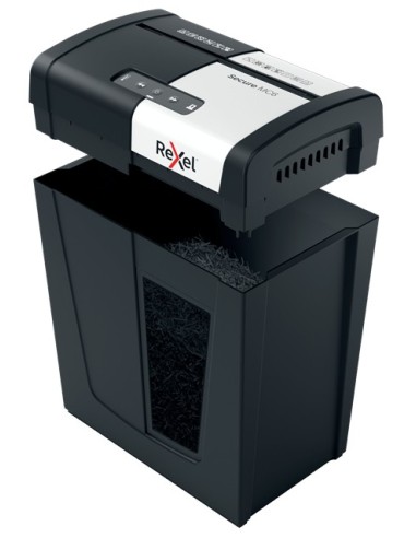 Rexel Secure MC6 distruggi documenti Taglio a frammenti 60 dB Nero, Argento