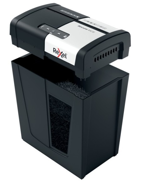 Rexel Secure MC6 distruggi documenti Taglio a frammenti 60 dB Nero, Argento