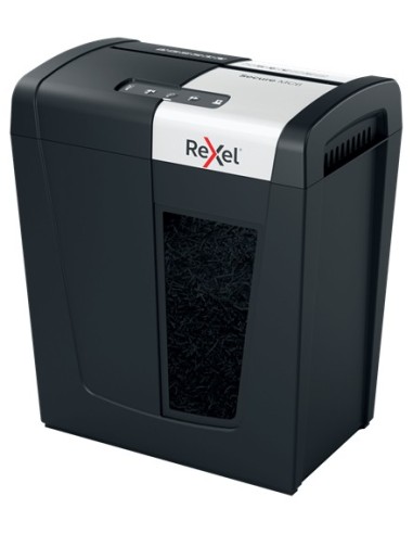 Rexel Secure MC6 distruggi documenti Taglio a frammenti 60 dB Nero, Argento