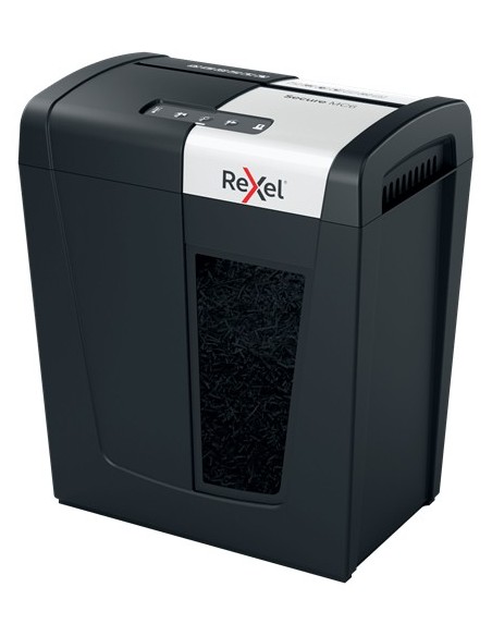 Rexel Secure MC6 distruggi documenti Taglio a frammenti 60 dB Nero, Argento