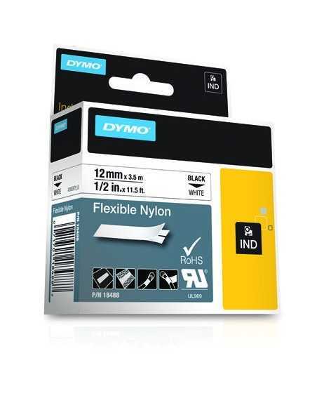 Dymo NASTRO DA 12MMX3.5M NYLON N B D1 RHINOPRO 18488A 0071701184887 MATERIALE DI CONSUMO