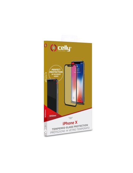 Celly 3D Glass Pellicola proteggischermo trasparente Apple 1 pz