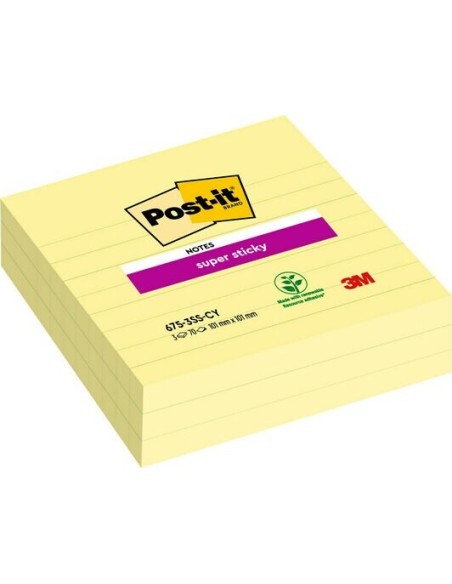 3M 7100234641 pouch autoadesiva Quadrato Giallo 70 fogli Autoadesivo