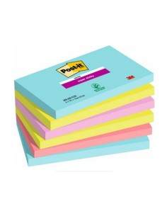 3M 7100242784 pouch autoadesiva Rettangolo Blu, Verde, Rosa 90 fogli Autoadesivo