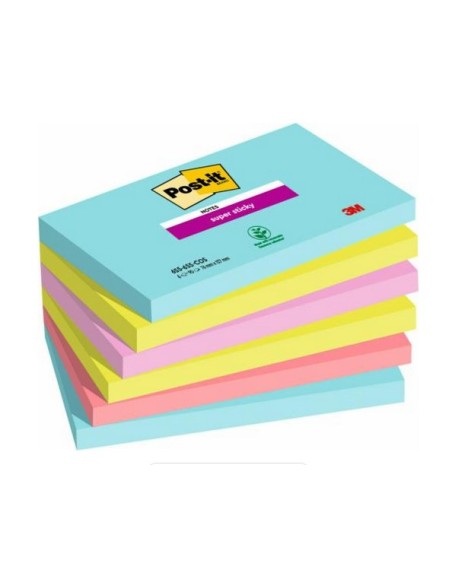 3M 7100242784 pouch autoadesiva Rettangolo Blu, Verde, Rosa 90 fogli Autoadesivo