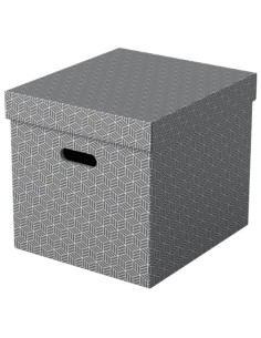 Esselte 628289 scatola di conservazione Armadietto portaoggetti Rettangolare Cartoncino Grigio