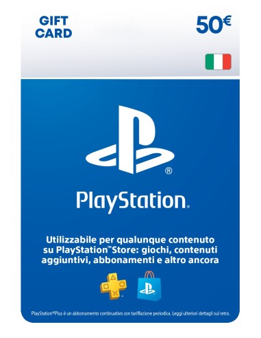 Sony PlayStation Live Card Dual EUR50 IT Videogioco Cartolina