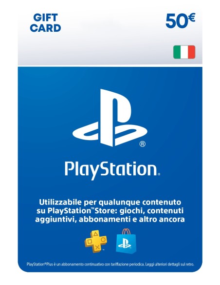 Sony PlayStation Live Card Dual EUR50 IT Videogioco Cartolina