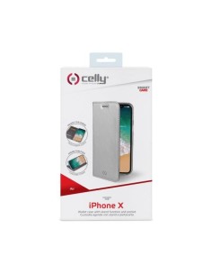 Celly Air custodia per cellulare 14,7 cm (5.8") Custodia a libro Argento 2